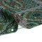 1 Yard Green Basilica Bella Metallic Dotted Crinkled Viscose Crepe Fabric 55 inch Width